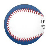 野球コーチへの贈り物 – #1 Coach in Blue 野球ボール (正面左)