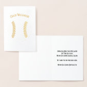 野球コーチまたはスポンサーバンケットカード 箔カード (ディスプレー)