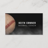 野球コーチインストラクターブラック 名刺 (正面)
