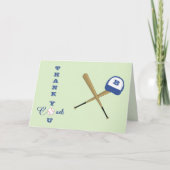 野球コーチカスタムイニシャル サンキューカード (正面)