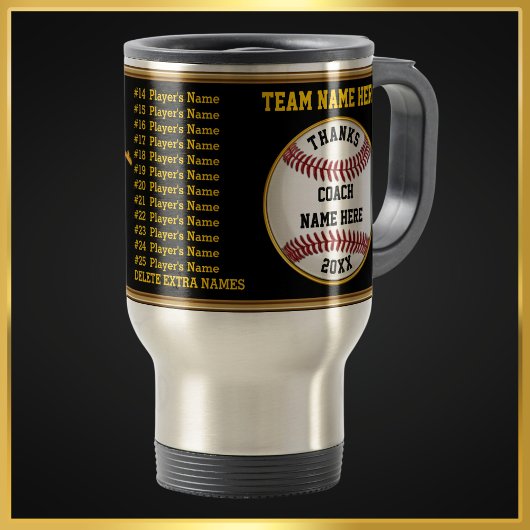 野球コーチギフトの全選手の名前,マグカップ トラベルマグ