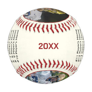 野球コーチギフト、チームフォト、コーチフォト 野球ボール