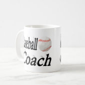 野球コーチハーフ文字コーヒーマグ コーヒーマグカップ (正面左)