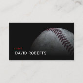 野球コーチプロフェッショナルスポーツインストラクター 名刺 (正面)