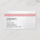 野球コーチプロフェッショナルスポーツ 名刺 (裏面)