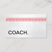 野球コーチプロフェッショナルスポーツ 名刺 (正面)