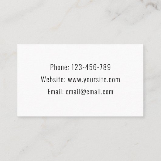 野球コーチホログラフィック未来的ピンクネオン 名刺 (裏面)