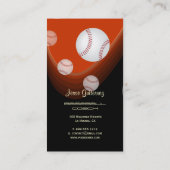 野球コーチ名刺 名刺 (裏面)