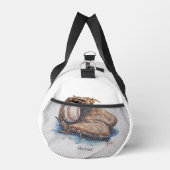 野球コーチ選手のヘルメット名または自身の文字 ダッフルバッグ (右)