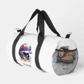 野球コーチ選手のヘルメット名または自身の文字 ダッフルバッグ (右コーナー)