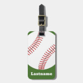 野球コーチ – はっきりしたモダンスケッチ ラゲッジタグ (正面縦)