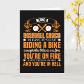 野球コーチ カード (黄色い花)