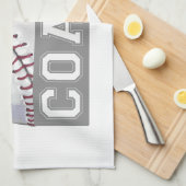 野球コーチ キッチンタオル (四つ折り)