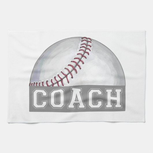 野球コーチ キッチンタオル (横)