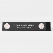 野球コーチ デスクネームプレート (正面)