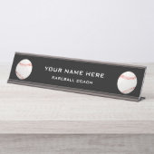 野球コーチ デスクネームプレート (正面)