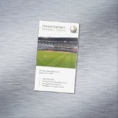 野球コーチ |プレーヤーフォト マグネット名刺 (インサイチュ)