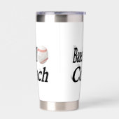 野球コーチ 保温保冷タンブラー (左面)