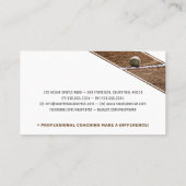 野球コーチ |野球場の名刺 名刺 (裏面)