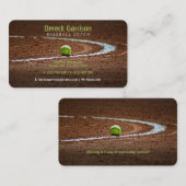 野球コーチ |野球場 名刺 (正面/裏面)