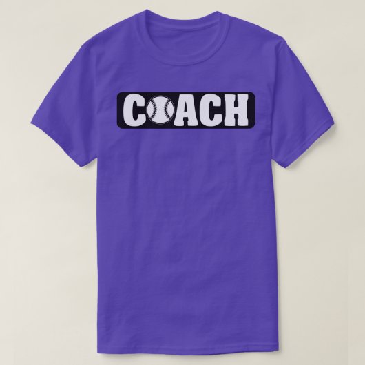 野球コーチ Tシャツ (デザイン正面)