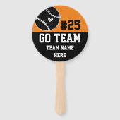 野球ゴーチームスピリットワンフォトオレンジ ハンドファン (裏面)