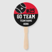 野球ゴーチームスピリット1枚フォトレッドハンドファン ハンドファン (裏面)