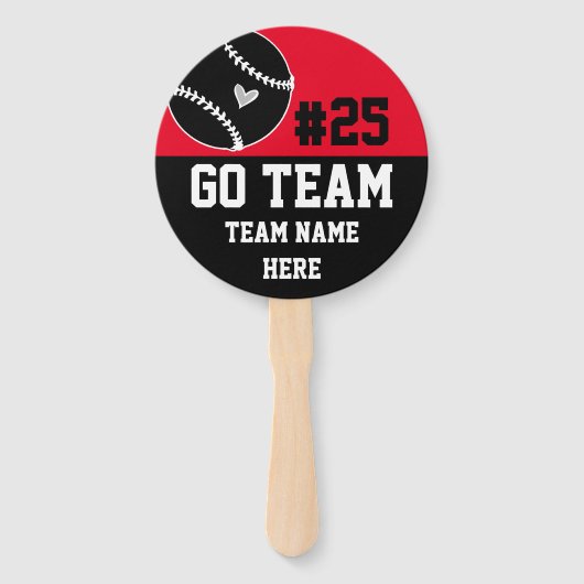 野球ゴーチームスピリット1枚フォトレッドハンドファン ハンドファン (裏面)