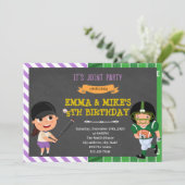 野球サッカー合同パーティー 招待状 (スタンド正面)