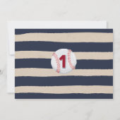 野球サンキューカード1歳の誕生日 サンキューカード (裏面)