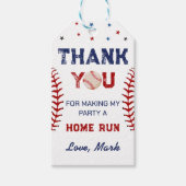 野球サンキューユー誕生日 ギフトタグ (正面)