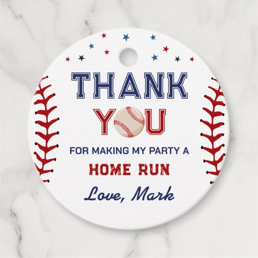 野球サンキューユー誕生日 フェイバータグ (正面)