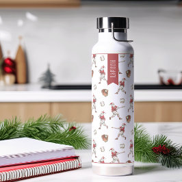 野球サンタのクリスマスパーソナルグッズ ウォーターボトル