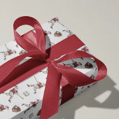 野球サンタのクリスマス ラッピングペーパー