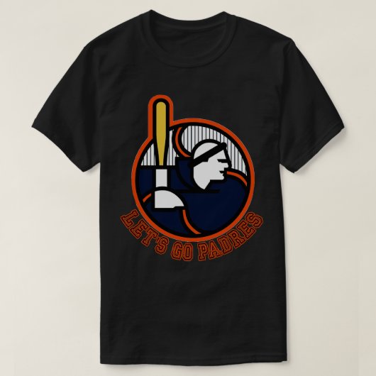 野球サンディエゴLETS GO PADRES Tシャツ (デザイン正面)