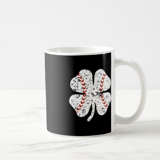 野球シャムロックSt patricks day投手打者B コーヒーマグカップ (右)