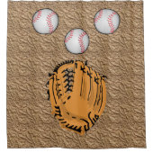 野球シャワーカーテン シャワーカーテン (正面)