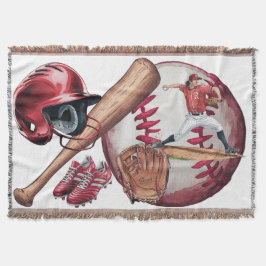 野球シーズンのメンズベーシックTシャツ スローブランケット