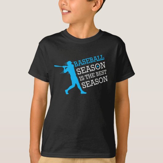 野球シーズンは最高の季節 野球ファン スポーツ ゲーム Tシャツ (正面)
