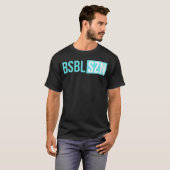 野球シーズン ゲームデー 少年少女向けデザイン Tシャツ (正面フル)