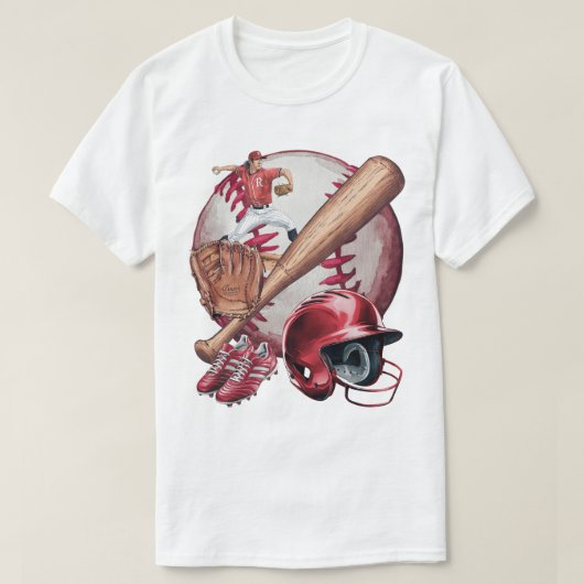 野球シーズン メンズTシャツ Tシャツ (デザイン正面)