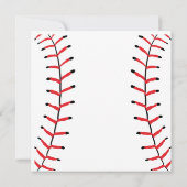 野球シームスポーツスタイル野球テーマ ノートカード (裏面)