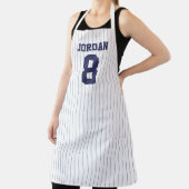 野球ジャージー名前をカスタムするとナンバーズ エプロン (インサイチュ)