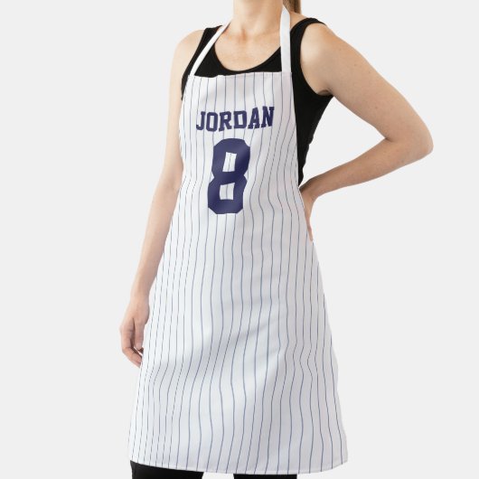 野球ジャージー名前をカスタムするとナンバーズ エプロン (インサイチュ)