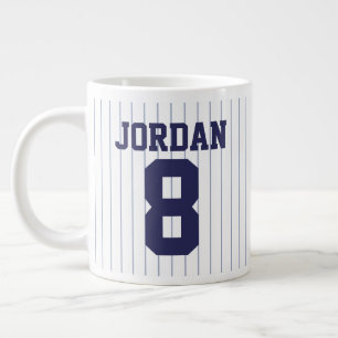 野球ジャージー名前をカスタムするとナンバーズ ジャンボコーヒーマグカップ