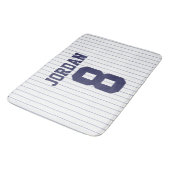 野球ジャージー名前をカスタムするとナンバーズ バスマット (アングル)