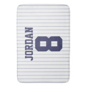 野球ジャージー名前をカスタムするとナンバーズ バスマット (正面縦)