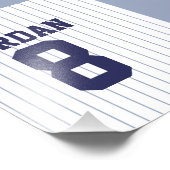 野球ジャージー名前をカスタムするとナンバーズ フォトプリント            (角)