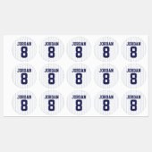 野球ジャージー名前をカスタムするとナンバーズ ラベル (シート)