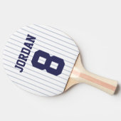 野球ジャージー名前をカスタムするとナンバーズ 卓球ラケット (横)